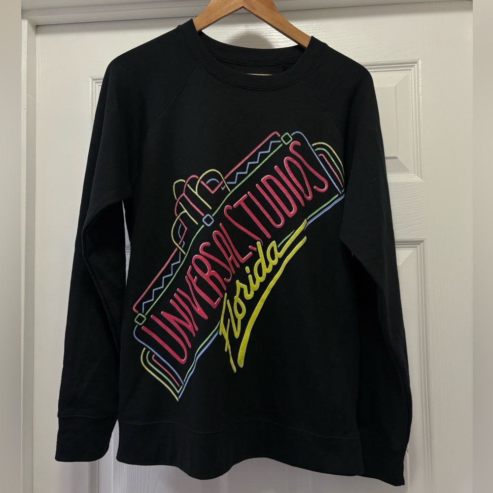 Universal Studios Black Graphic Pullover - image 1